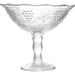 Ваза для фруктов «Пикник» малая стекло D=19,5,H=17см прозр., изображение 2