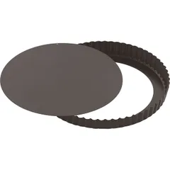 Baking pan with removable bottom  steel, anti-stick coating  D=240, H=25mm  black