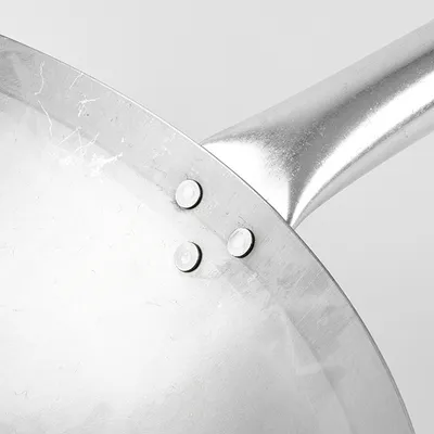 Сковорода-вок сталь нерж.,дерево D=40см, изображение 2