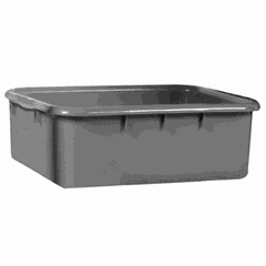 Container for storing dishes. plastic ,H=17.7,L=52,B=39cm gray