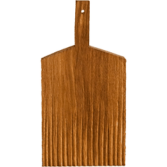 Доска для подачи «Лед» светлый дуб ,H=3,L=36/26,B=18см