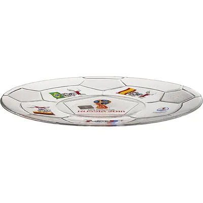 Тарелка «Фут Пати ЧМ» для пиццы Футбол стекло D=31см прозр., изображение 2