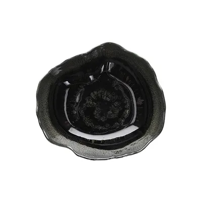 Тарелка глубокая «Риф Вертиго» фарфор ,H=7,L=23,B=20см черный, изображение 2