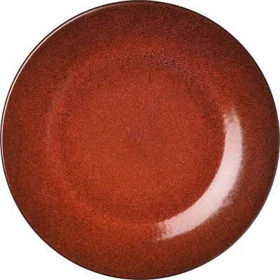 Тарелка «Млечный путь оранжевый» фарфор D=24,H=2см оранжев.,черный, Цвет: Оранжевый