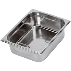 Gastronorm container (1/1) with internal handles  stainless steel , H=10, L=53, B=32.5 cm  metal.