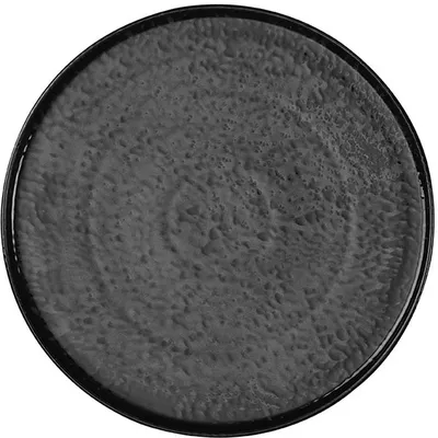 Тарелка «Нанокрем Блэк» с бортом фарфор D=280,H=18мм черный, Диаметр (мм): 280