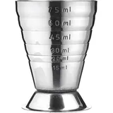 Jigger “Probar” with divisions  stainless steel  75 ml  D=52, H=75mm  silver.