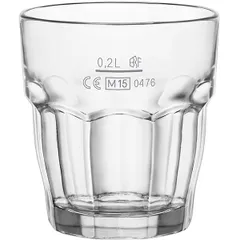 Old fashion "Rock Bar" glass 270ml D=84,H=93mm clear.