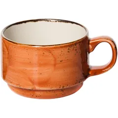 Чашка чайная «Крафт Терракота» фарфор 200мл D=80/44,H=60мм терракот,коричный