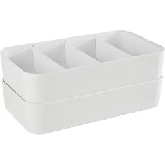 Bar stand “Multi” (4 compartments)  plastic , H=70, L=315, B=175mm  white