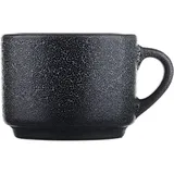 Чашка чайная «Млечный путь» фарфор 200мл D=64мм белый,черный