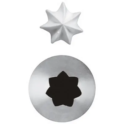 Насадка кондитерская «7-конечная звезда»[6шт] сталь нерж. D=11мм