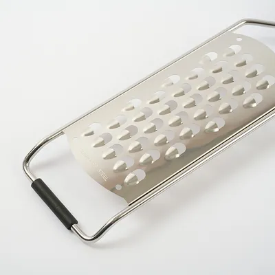 Терка с ручкой сталь нерж.,пластик ,L=315/138,B=65мм металлич.,черный, изображение 4