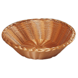 Корзина для хлеба и фруктов плетеная полиротанг D=31,H=10,5см коричнев.