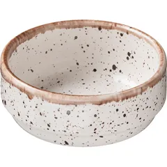 Salad bowl “Punto Bianca”  porcelain  350 ml  D=12, H=5 cm  white, black