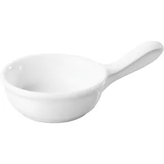 Cocotte maker “Miniature”  porcelain  20 ml  D=6, H=2, L=10 cm  white