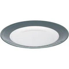 Тарелка «Революшн Эдж Джейд» фарфор D=270,H=25мм белый,зелен., изображение 3