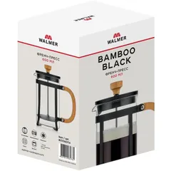 Френч-пресс термост.стекло,сталь нерж. 0,6л D=10,2,H=18,3,L=14,5см прозр.,бежев., изображение 3