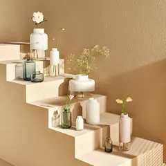 Ваза для цветов хр.стекло D=18,H=34см белый, изображение 3