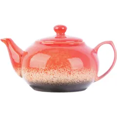 Teapot “Agate” porcelain 400ml D=75,H=75,L=175mm red