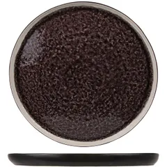 Тарелка «Лагуна» керамика D=31см черный,фиолет.