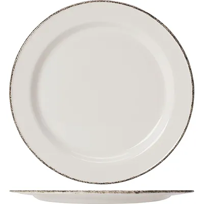 Тарелка пирожковая «Браун Дэппл» фарфор D=15см белый,коричнев. арт. 03010382, Диаметр (мм): 150