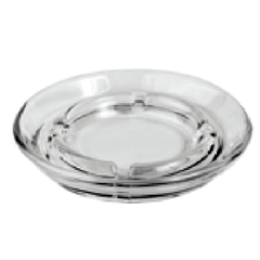 Ashtray “Securidad” glass D=126,H=21mm clear.