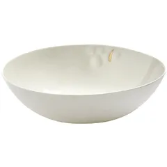 Salad bowl “Boxis” with gold dot  porcelain ,H=64,L=234,B=228mm white