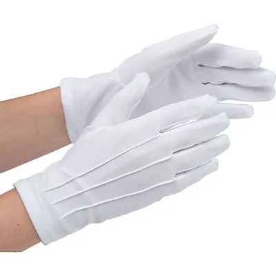 Перчатки размер (L/XL) для официантов (пара) хлопок белый, изображение 2