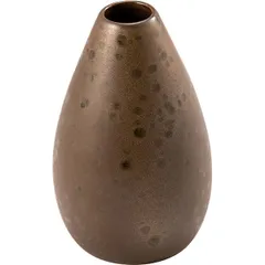 Flower vase “Phobos” ceramics 350ml D=8,H=13cm brown.