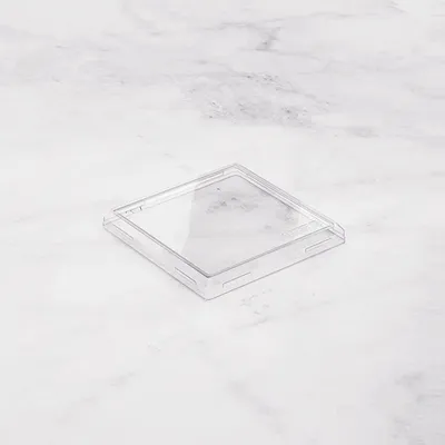 Крышка для бумажного контейнера OneClick 550 мл пластик ,L=13,B=13см прозр., изображение 2