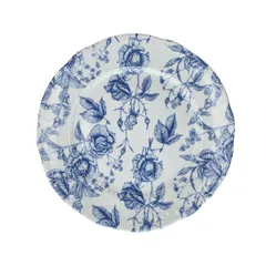 Тарелка «В.Виена Роузес» фарфор D=310,H=27мм белый,синий
