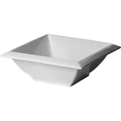 Salad bowl “Kunstwerk” square  porcelain  1.7 l , H=82, L=228, B=228mm  white