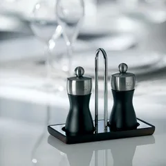 Мельница для перца «Фиджи» металлический механизм бук,сталь нерж. D=5,H=12см черный, изображение 2