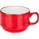 Чашка чайная «Крафт Рэд» фарфор 200мл D=8,H=6см красный