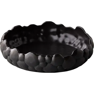 Тарелка «Ро Дизайн Бай Кевала» с бортом керамика D=200,H=55мм черный, Цвет: Черный, Диаметр (мм): 200