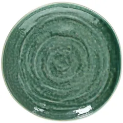 Plate “Organika Green” small  porcelain  D=177, H=30mm  emerald.