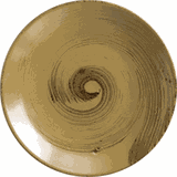 Тарелка «Анфора Алма» коричнево-оливковый керамика D=23см