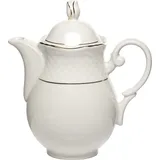 Кофейник «Афродита» фарфор 1л D=9,H=21,L=19см белый,золотой