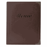 Папка-меню А5 кожезам. ,L=23,2,B=19см коричнев.