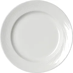 Plate “Spyro” small  porcelain  D=320, H=25mm  white