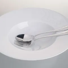 Тарелка для пасты «С-Класс Мелодия» фарфор 0,5л D=29,H=6см белый, изображение 3