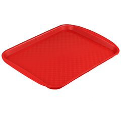 Rectangular tray polyprop. ,L=33,B=26cm red