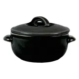 Горшок для запекания «Акварель» Классический фарфор 0,5л D=115/145,H=70мм черный