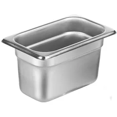 Гастроемкость GN 1/9 сталь нерж. ,H=10,L=17,6,B=10,8см металлич.