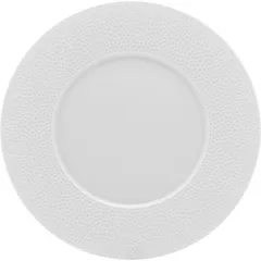 Тарелка с широким бортом фарфор D=24,5см белый
