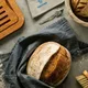 Корзина для расстойки теста круглая на 0,5кг лоза ивовая,ткань D=21,H=12см бежев., изображение 3