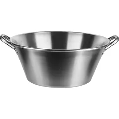 Basin 2 handles  stainless steel  31 l  D=54, H=22 cm  metal.