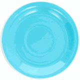 Блюдце «Колорс» фарфор D=15см голуб.