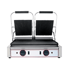 Гриль контактный R2 сталь ,H=21,5,L=58,B=39см 3,6Квт металлич.